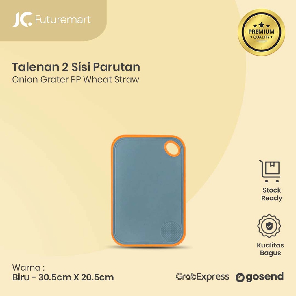 TALENAN 2 SISI dan PARUTAN ANTI JAMUR JERAMI GANDUM CUTTING BOARD