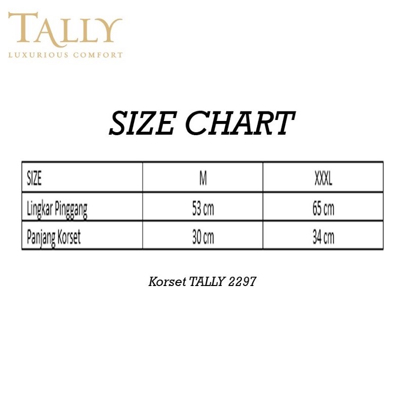 TALLY CD CELANA CORSET 2297 I SIZE M DAN XXXL | HIGH WAIST