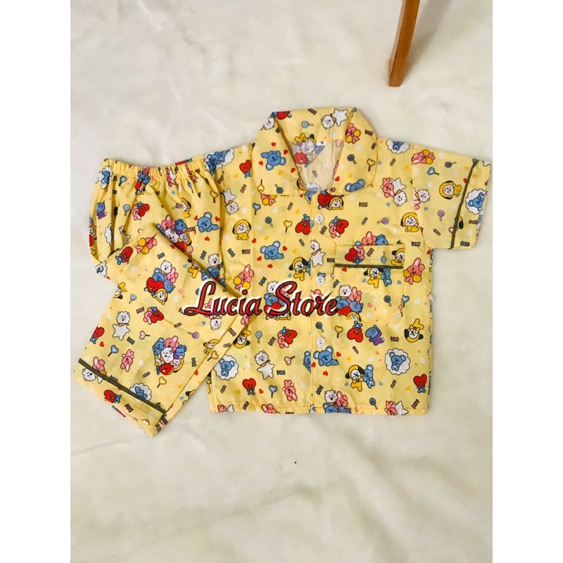 PIYAMA ANAK KARAKTER / BAJU TIDUR ANAK 1-10 TAHUN / LC02