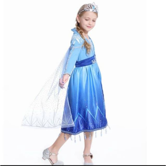 Kostum Anak Frozen 2 Murah Baju Cosplay Elsa Frozen II Hadiah Anak