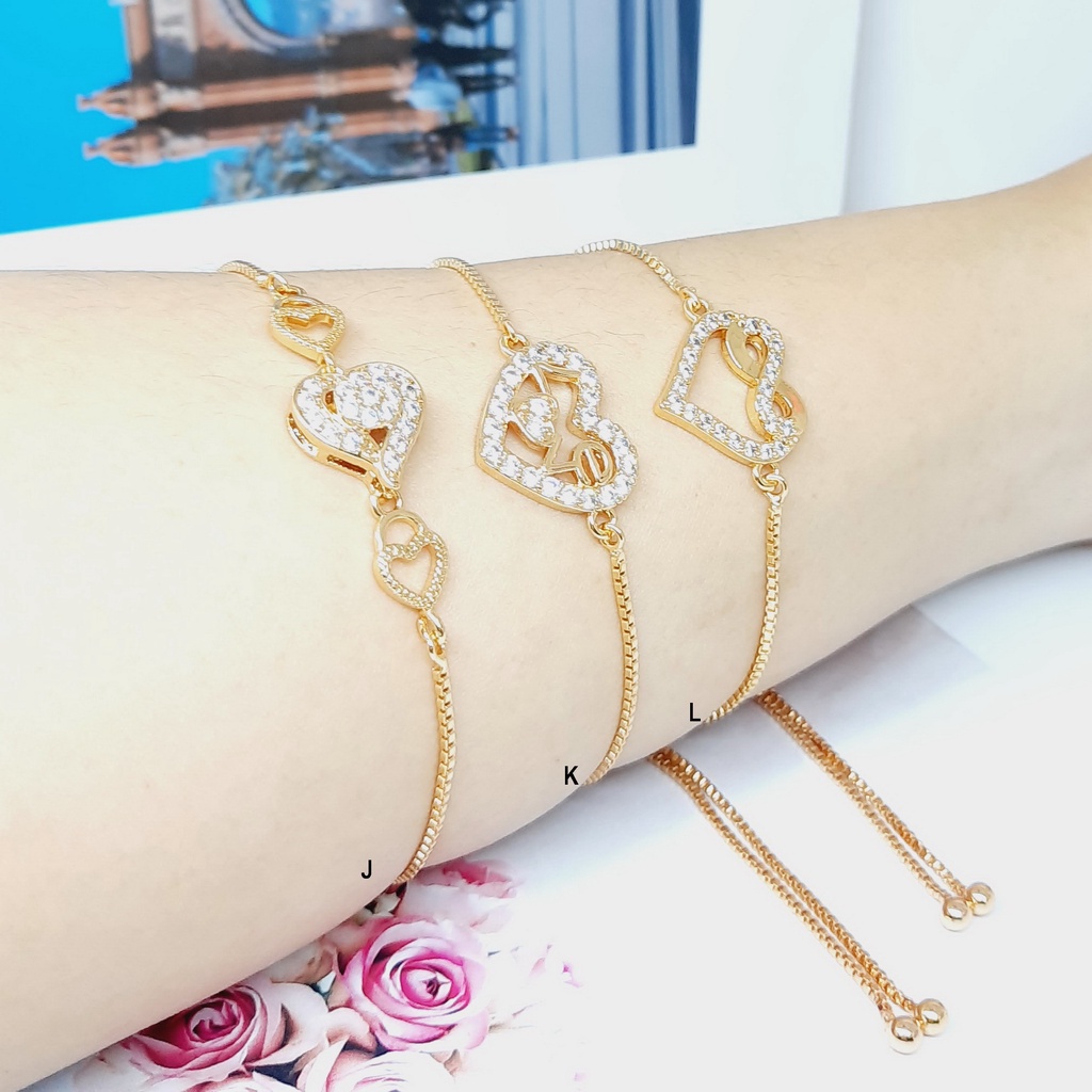 Gelang Serut Perhiasan Lapis Emas Gold  - BB623