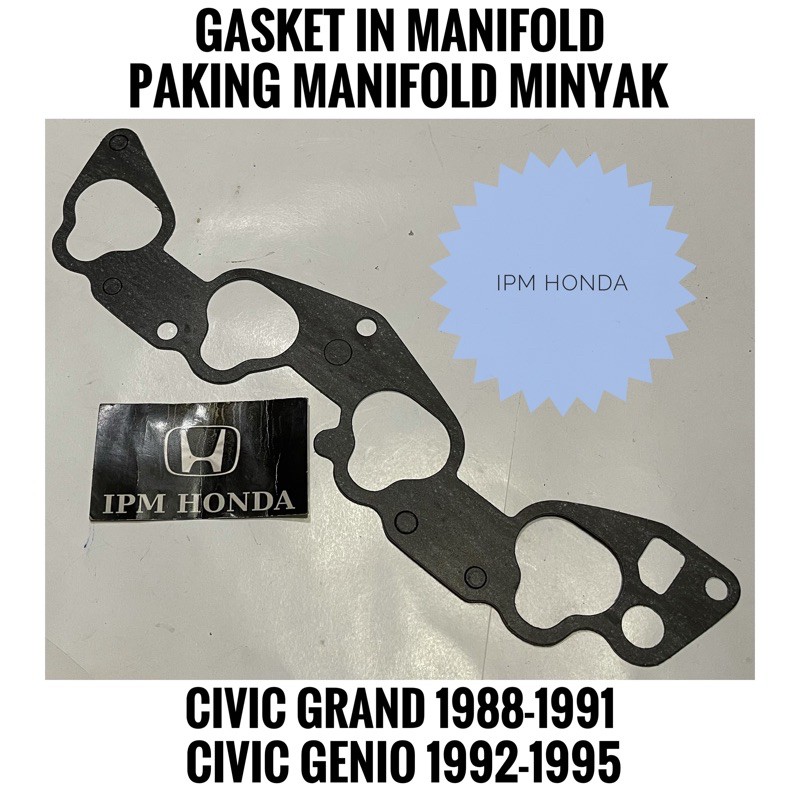 Gasket paking packing Manifol manifold in minyak honda civic genio 1992 1993 1994 1995