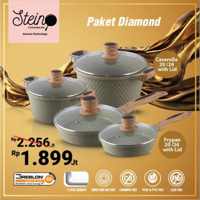 Stein cookware paket diamond | Shopee Indonesia