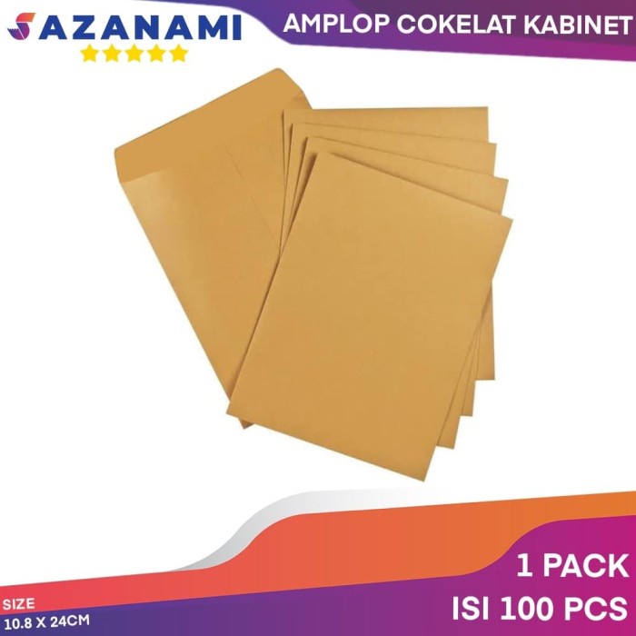 

Nikmati Amplop Coklat Kabinet 10.8 X 24Cm Amplop Gaji Surat Cokelat 1 Pack Berkualitas