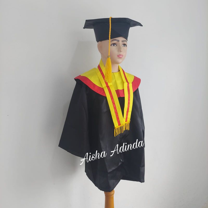 Jual Baju Seragam Toga Wisuda Anak Tk Paud Kuning Merah Original