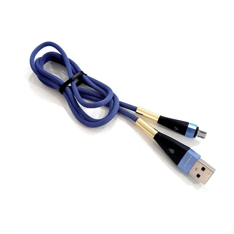 【AROVER】[GROSIR/COD] Kabel Data Led METAL NYLON Cb03K Original / Micro Usb / Type C - GARANSI