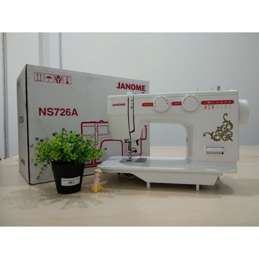 PROMO - JANOME NS 726A - Mesin Jahit Semi Portable NS726A Body Full Besi