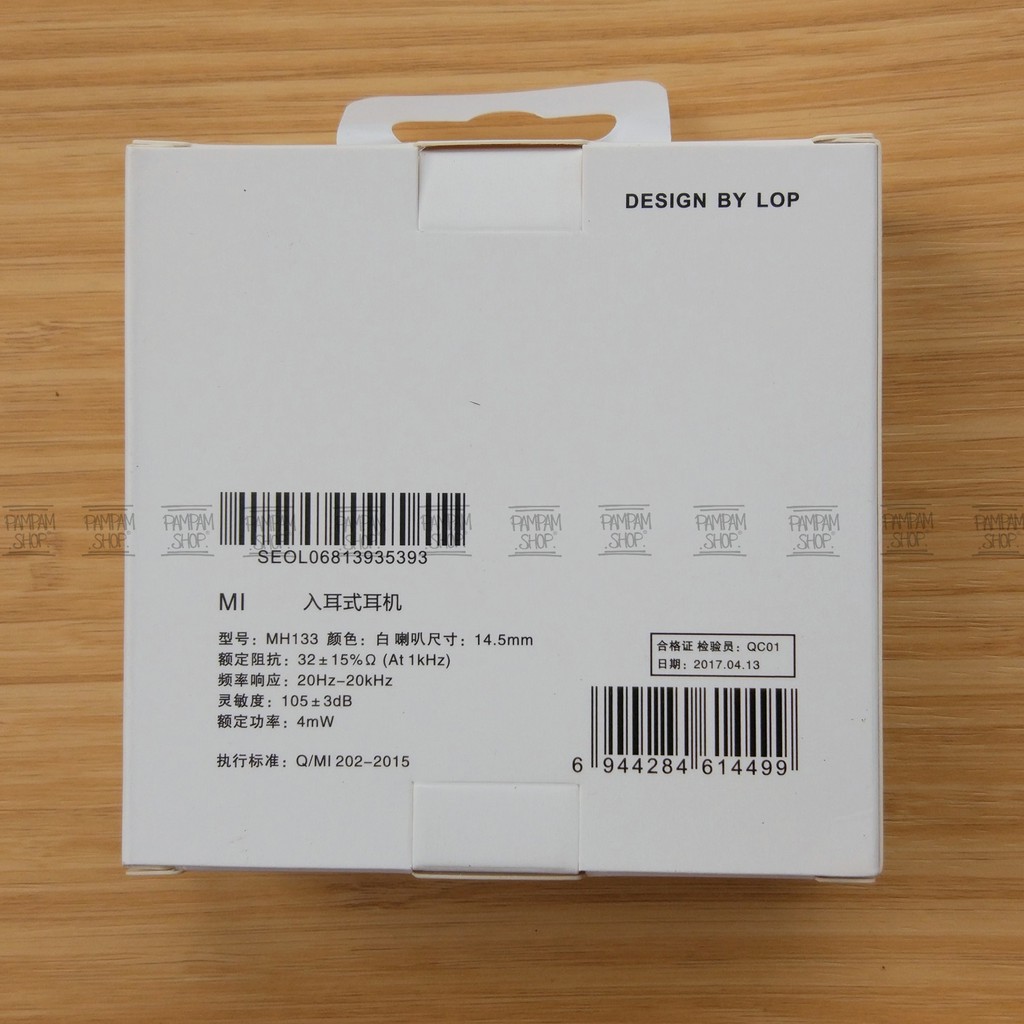 Headset Earphone Handsfree XiaoMi MH133 Original OEM Redmi 1 2 3 4 4X Note Mi4C Mi5 Mi5S Mi5C Mi6