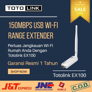 garansi resmi totolink ex100 alat wifi usb extender tembak