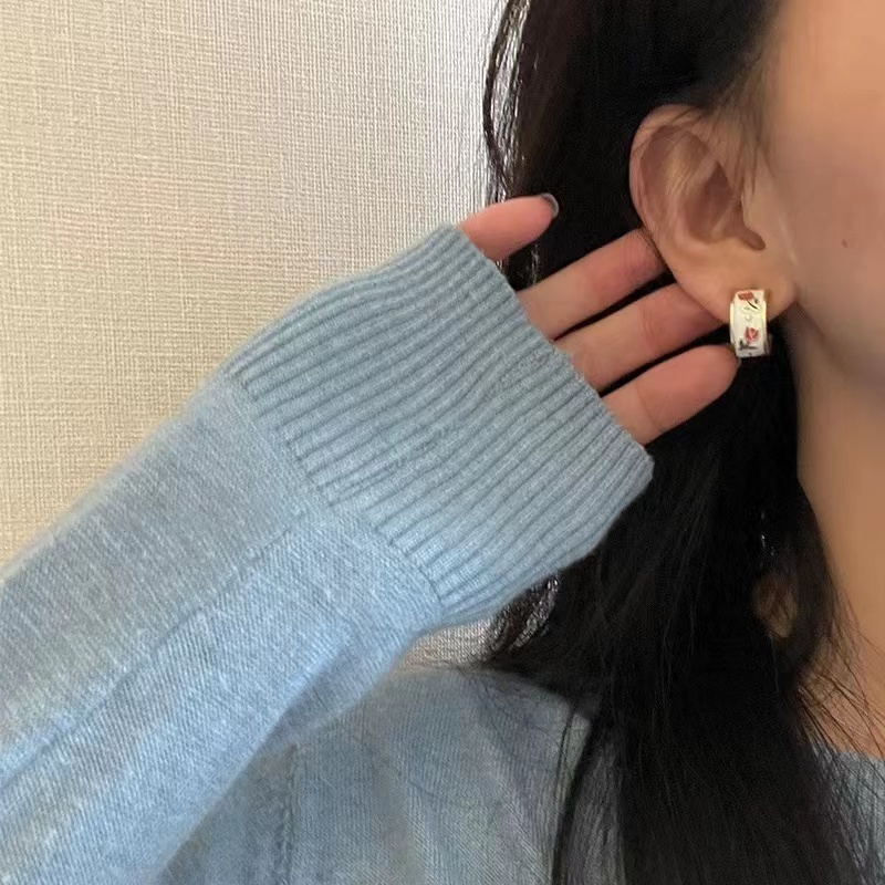 Anting Bentuk Bunga Tulip Untuk Aksesoris