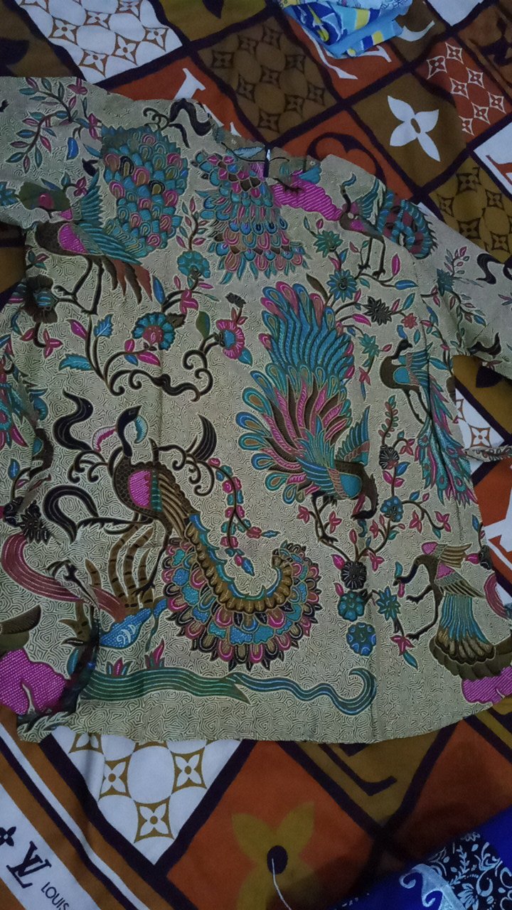 Batik Couple Notoarto Batik Ipnu-ippnu Kemeja Pria Sogan Lawasan Manuk Kembar Katun Cap Solo Baru