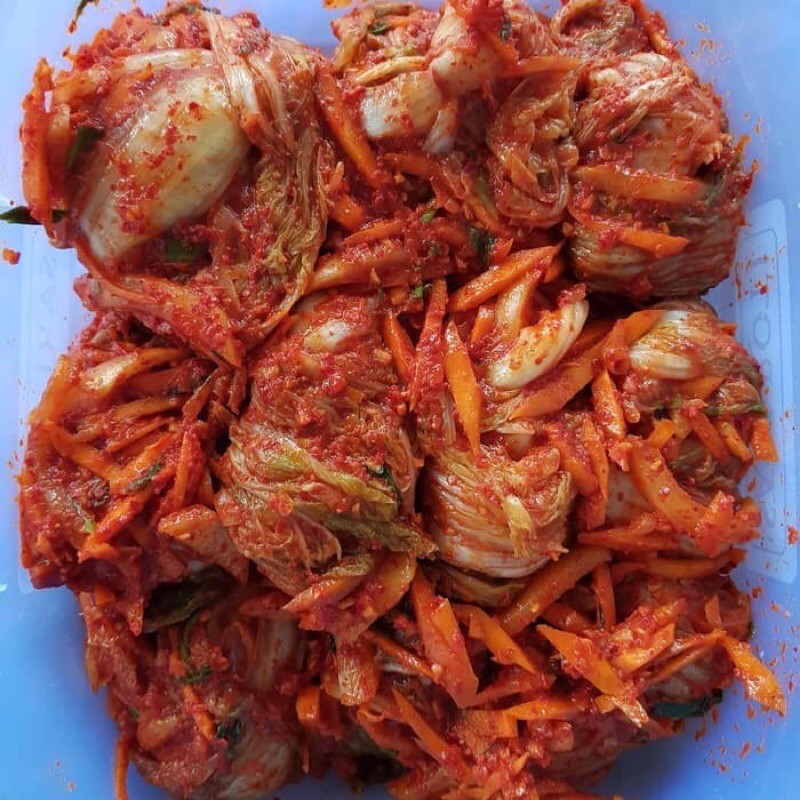 

Fresh Homemade Kimchi sawi Mix khusus VEGAN / VEGETARIAN 1 kg reseller/resto welcome