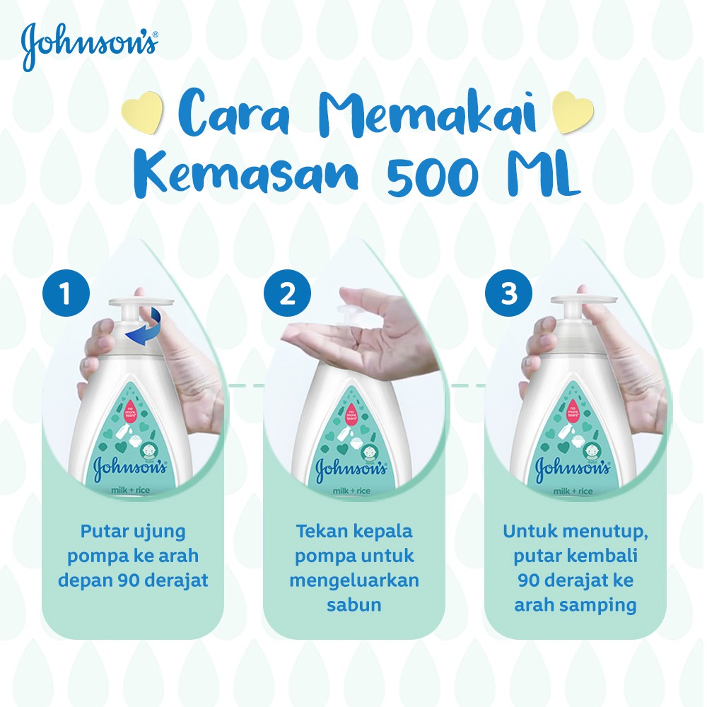 Johnson’s Bath Milk+Rice Pump 500 ml