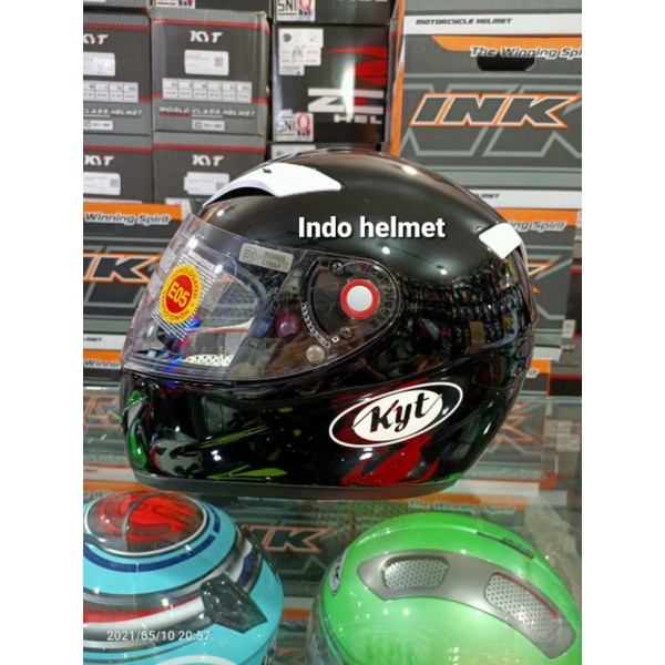 Helm KYT C4 Tech Solid Black Gloss