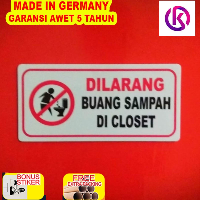 

Terlaris Akrilik plat dilarang buang sampah di closed