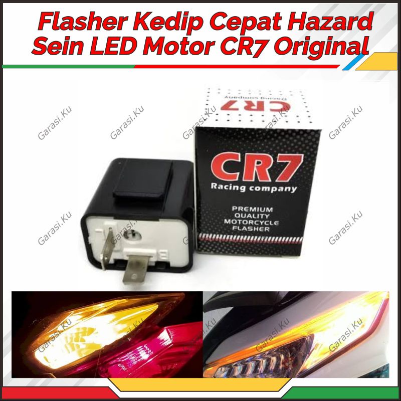 FLASHER SEIN CR7 ORIGINAL : SEIN KEDIP CEPAT MOTOR & SEIN HAZARD (DUAL SEIN): MEMBUAT LAMPU KEDIP BI
