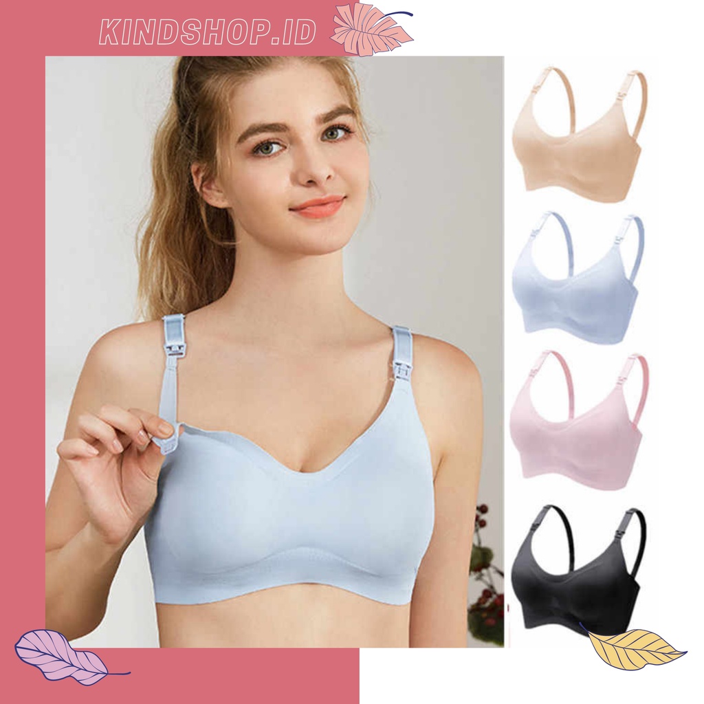 KINDSTORE❤ | Gorge Bra Maternity Bra Menyusui Bra Kehamilan untuk Wanita Hamil Pakaian Menyusui