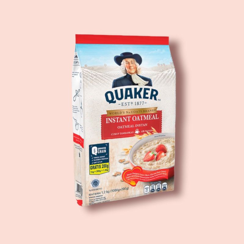 (Exp 2026) Quaker Instant Oatmeal / Makanan Diet / Gandum
