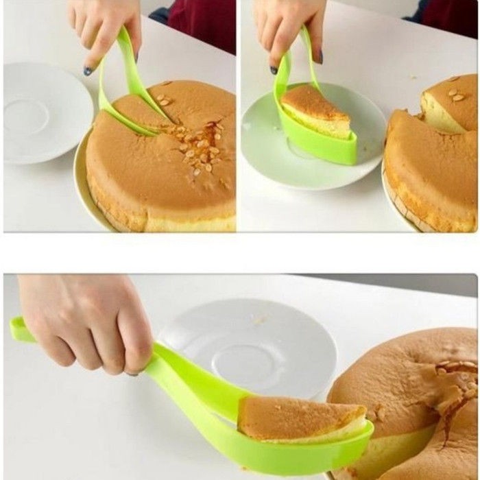 Cake Slicer Cake Knife Alat Pemotong Pengambil Kue