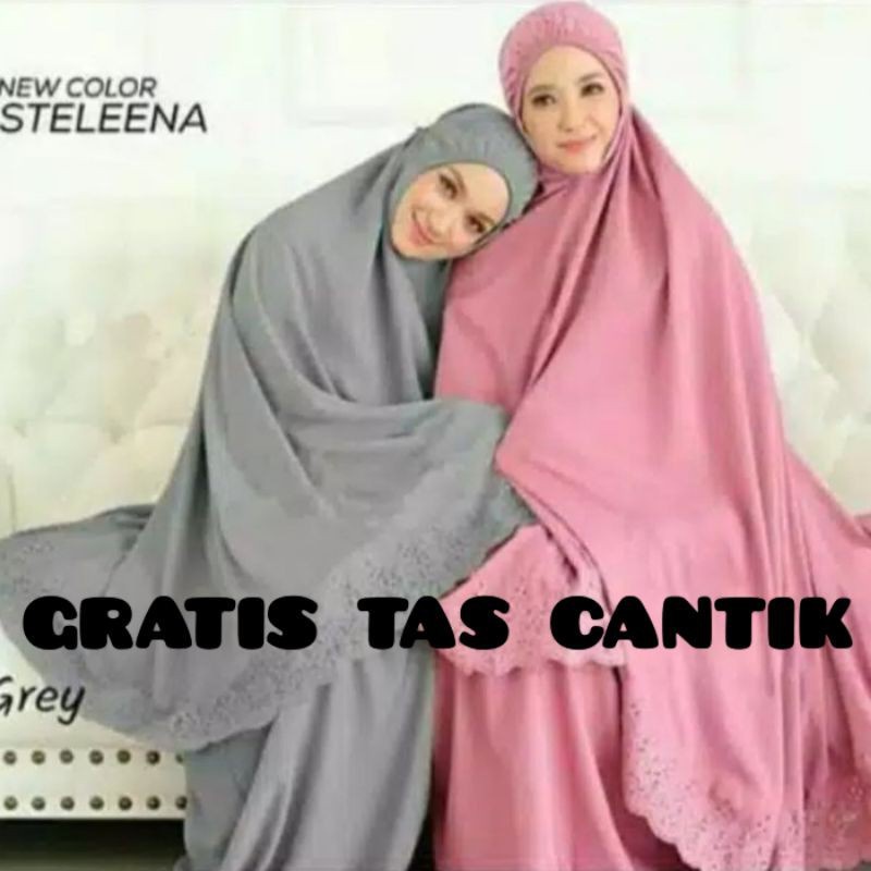 Mukena Khadijah Dewasa Pastelena Free Tas Original Cantik Katun Siti Khodijah  Mukena jumbo MUKENA D