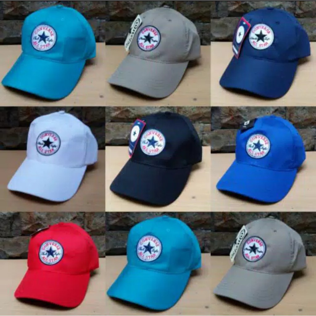 Topi baseball Conversei Premium Original Pria Wanit katun dril murah clip besi COD Aksesoris fashion