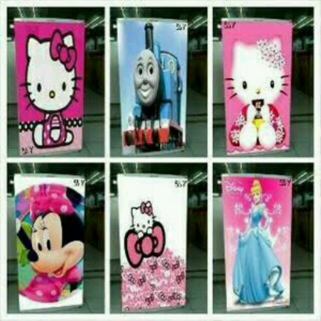 stiker kulkas 1 pintu aneka karakter