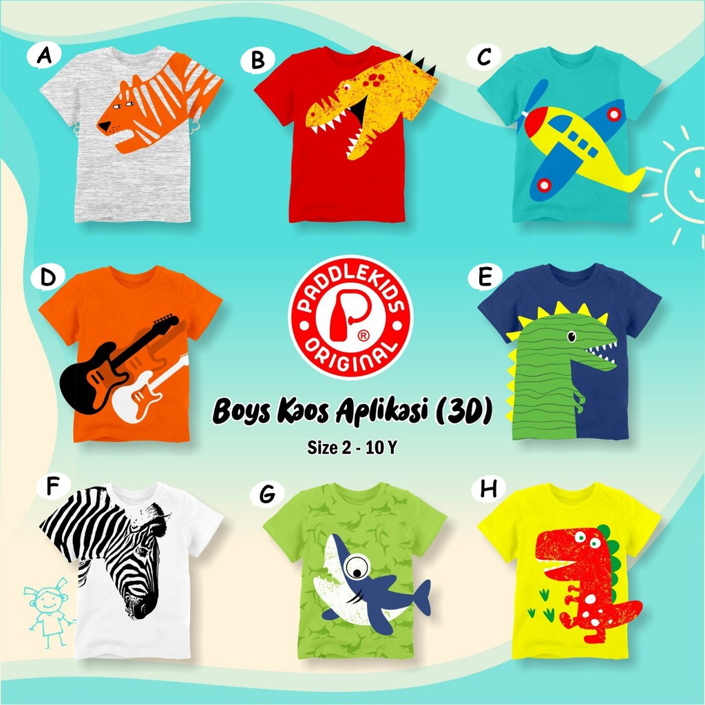  Kaos  Anak  Laki  Laki  Paddle Kids 64 Shopee  Indonesia