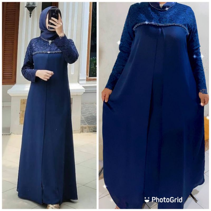 NEW GAMIS MAXMARA KOMBINASI BROKAT TERLARIS TERVIRAL