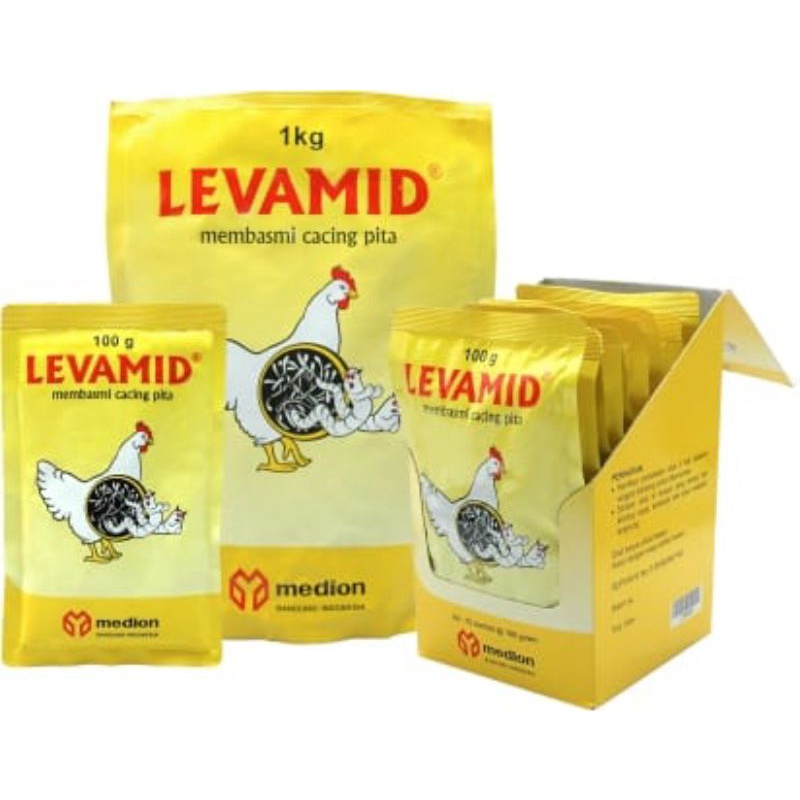 obat cacing ayam spektrum luas levamid medion