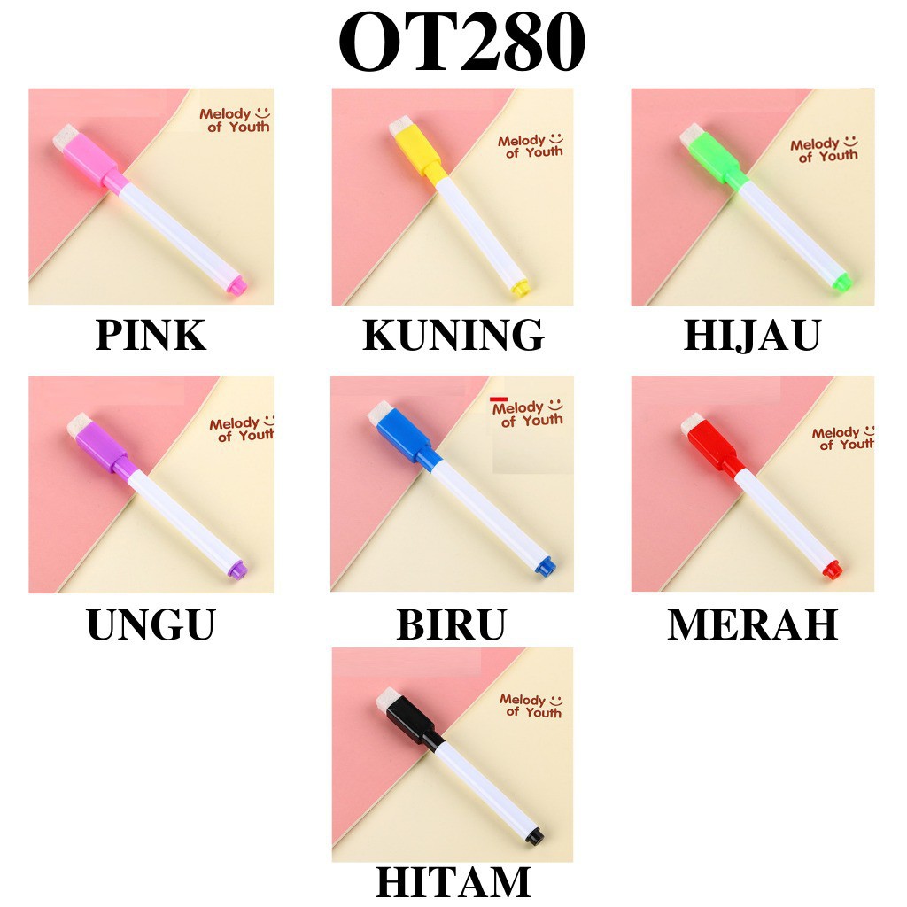 MIKADO - OT280 SPIDOL BAN SPIDOL WHITEBOARD SPIDOL WARNA SPIDOL PAPAN TULIS SPIDOL WIPE CLEAN