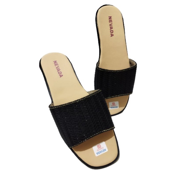 sandal wedges wanita Nevada rajut trepes terlaris