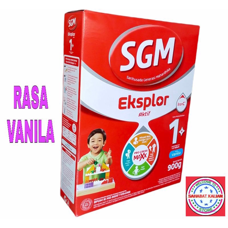 SGM Eksplor Aktif 1+ 900gram Usia 1- 3 Tahun