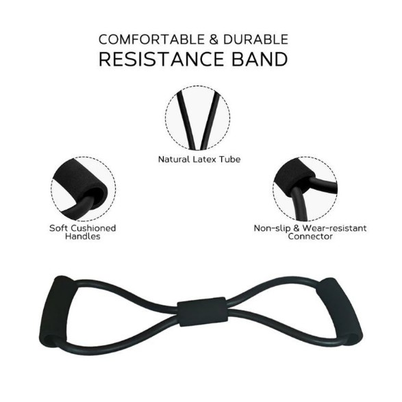 Tali Stretching Rope Olahraga / Tali Karet Elastis Stretch Rope Fitness Gym / Resistance Band Arms Tali Yoga Rubber Pilates