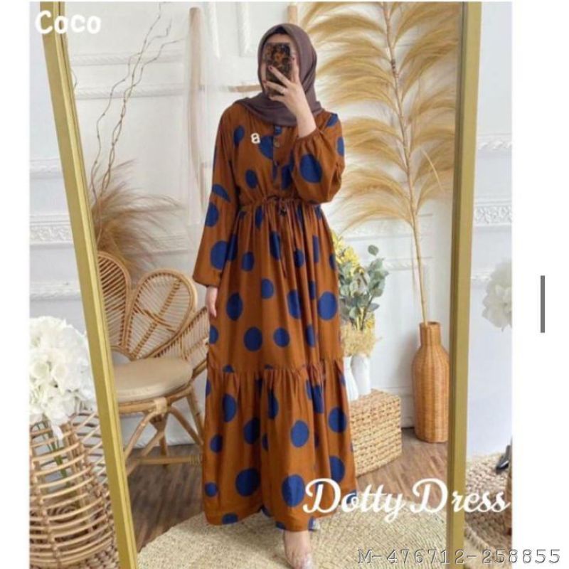 DRESS WANITA MAXY GAMIS COTTON RAYON