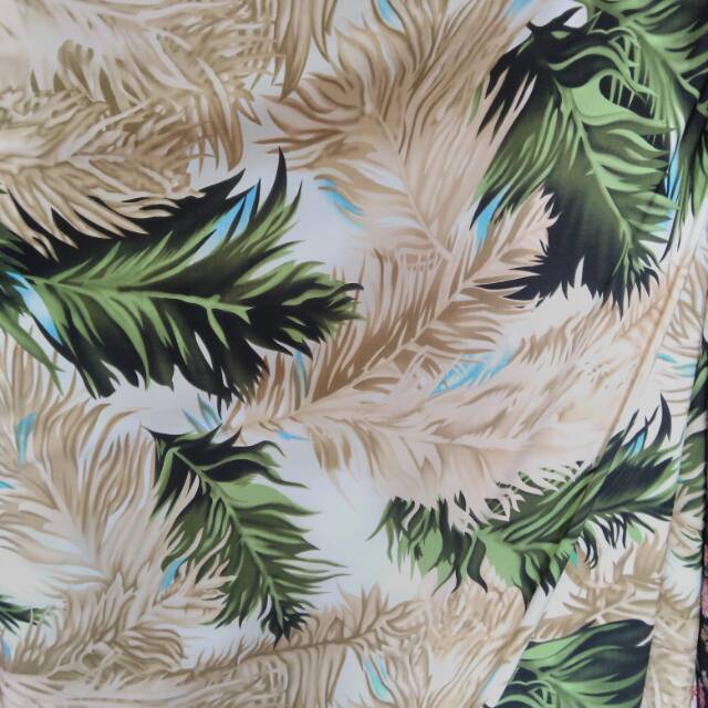 Kain monalisa motif bulu