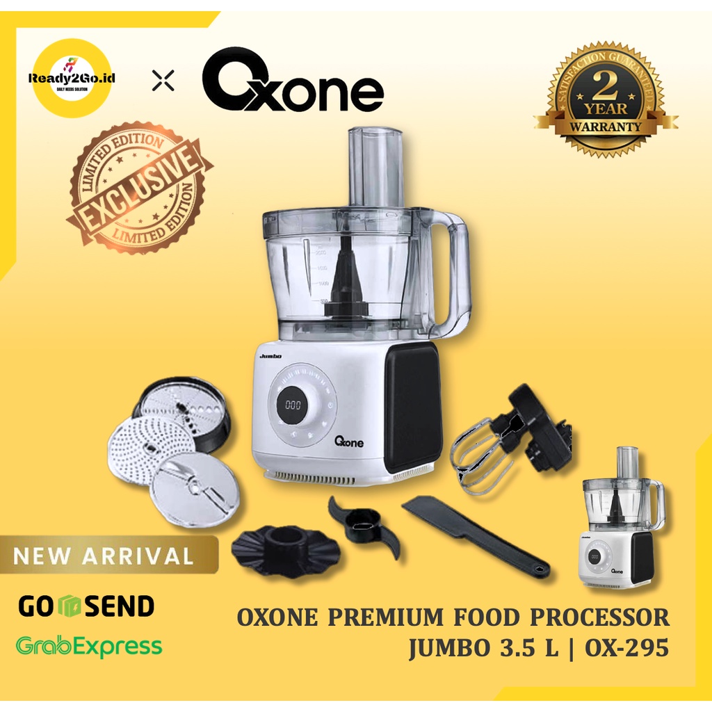 OXONE OX-295 PREMIUM FOOD PROCESSOR JUMBO 3.5L OX295 Blender makanan