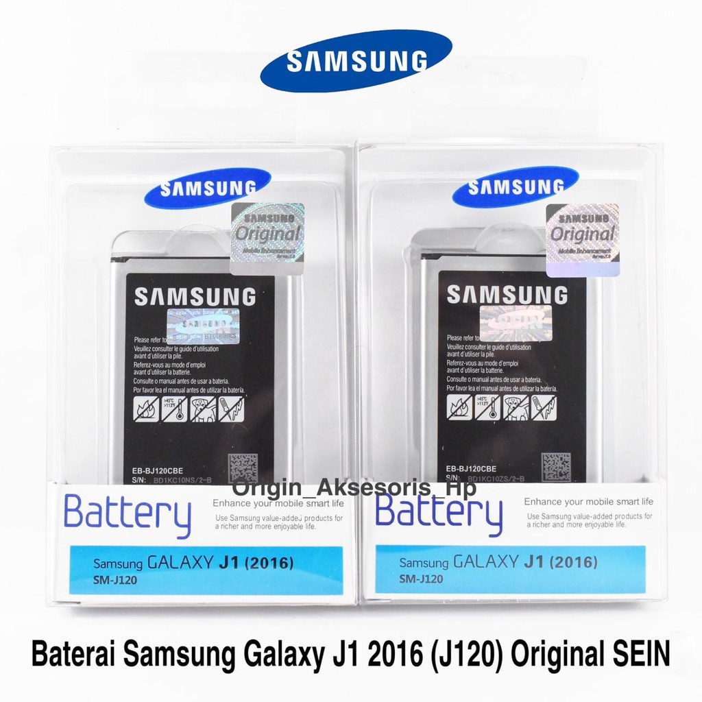 Baterai Samsung Galaxy J1 2016 (J120) Original SEIN 100% dc88