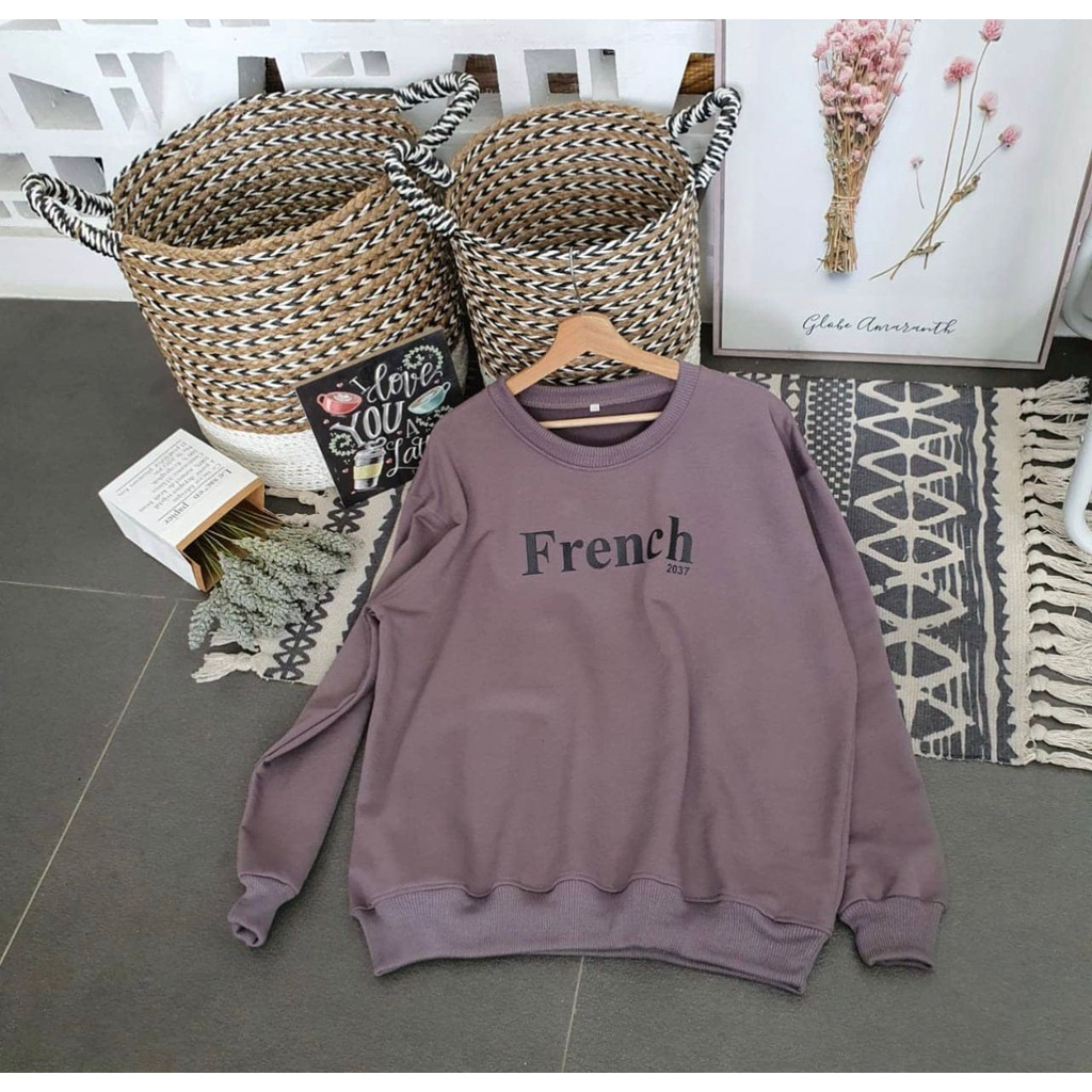 Sweater Oversize Wanita French