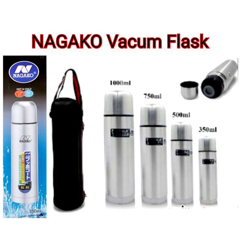 Nagako / NIS Termos Thermos 350ml 500ml 750ml 1000ml Stainless