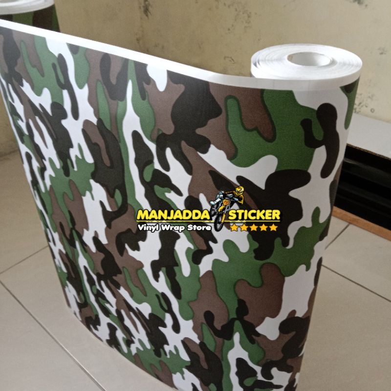 WALL STIKER MOTIF DORENG ARMY STICKER CAMO