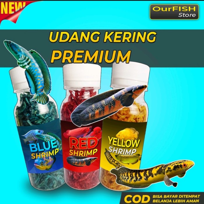 Udang Kering Pakan Predator Fish