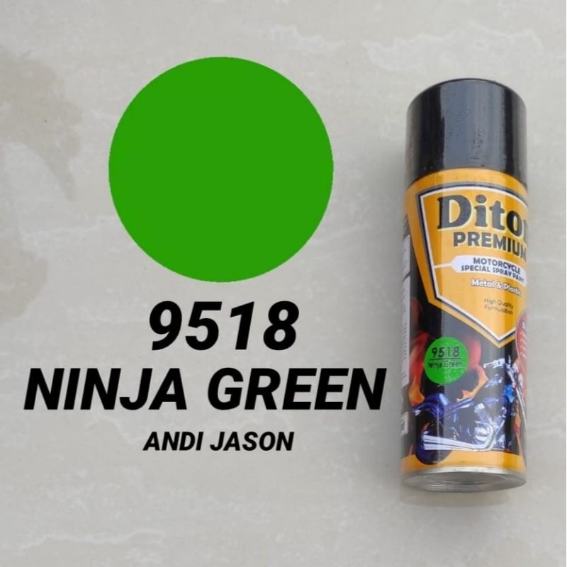 DITON PREMIUM CAT SEMPROT TAHAN BENSIN 400CC 9518 NINJA GREEN