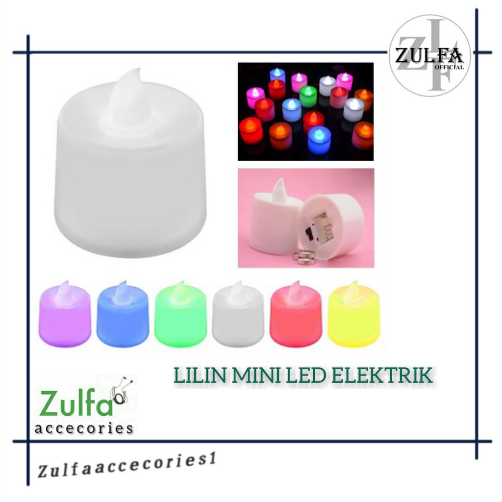 Lilin Mini LED Rainbow - Lampu Elektrik Dekorasi Pesta Ulang Tahun