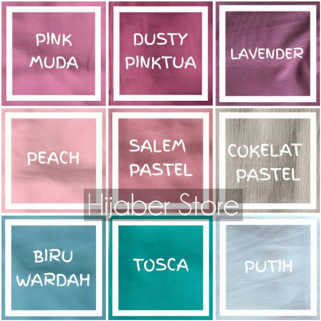 PROMO Hijab / Jilbab SEGIEMPAT 130 x 130 cm, Square Jumbo Syari, Wolfis, Woolpeach, Segi empat 4