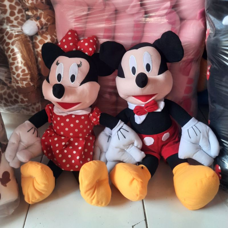 Sepasang Boneka Mickey & Mini Mouse Xl