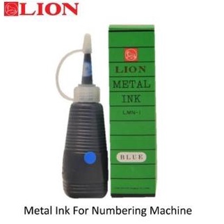 

♗ Tinta Lion Metal Ink Numbering Machine - Biru ➱