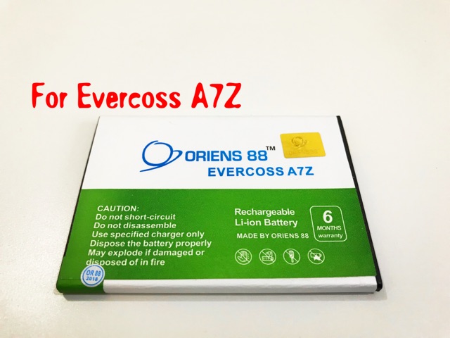 (P) Baterai batre battery Evercoss A7Z double power/IC ORIENS88