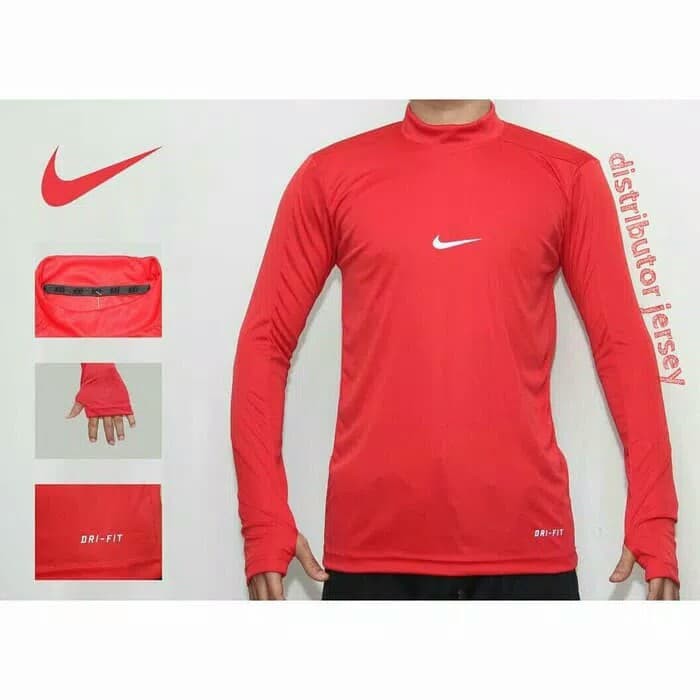 Baju manset panjang  / kaos bola panjang / manset bola - Putih fit L TERJANGKAU TERMURAH