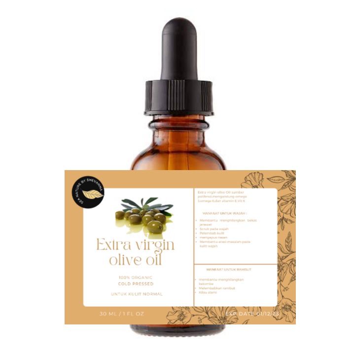 EVVO EXTRA VIRGIN OLIVE OIL (extract minyak buah zaitun) face oil/serum glowing/mencerahkan/mengecilkan pori-pori wajah/mengencangkan kulit wajah/menyembuhkan jerawat/100% organic cold pressed sea nature