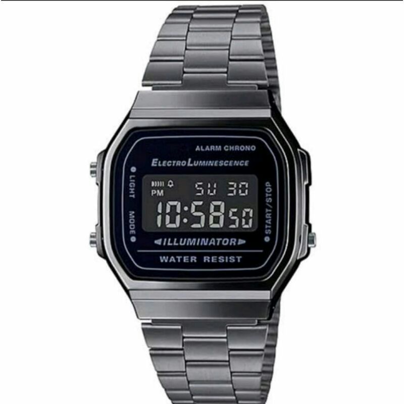 Jam Tangan Digital Model Casio Led Rantai Pria Dan Wanita